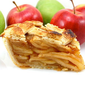 picture of a flaky apple pie